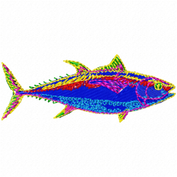 Fishes Embroidery Design 10 Fishes Embroidery Design 10